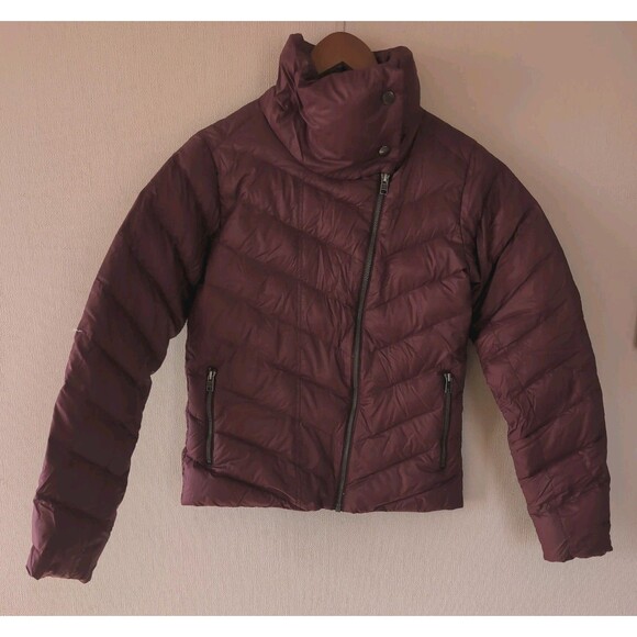 Patagonia Puffer Jacket Women's Small Burgundy Full Zip Insulated Down Coat - Picture 1 of 16
